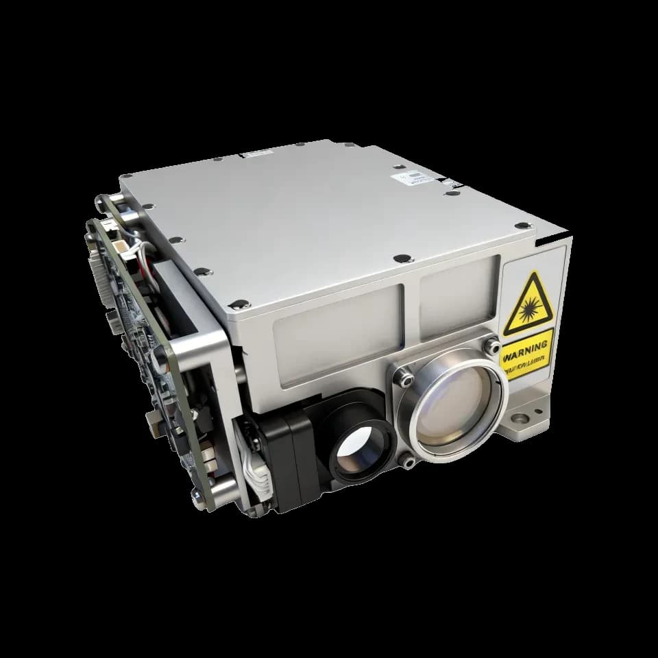 laser rangefinder designator for helicopter targeting turret