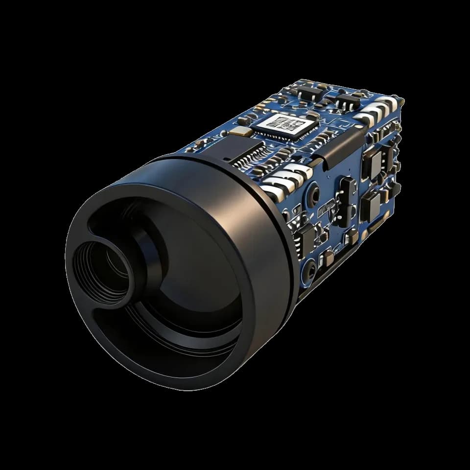 LR1000B23 905nm rangefinder front and circuit board view