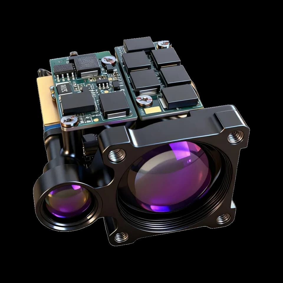 6km 1535nm laser rangefinder sensor module UART 3.3V for vehicle EO/IR and traffic monitoring product view 5