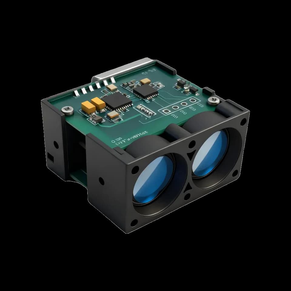 LRF100H is a 100 m industrial DToF LiDAR distance sensor product view 2