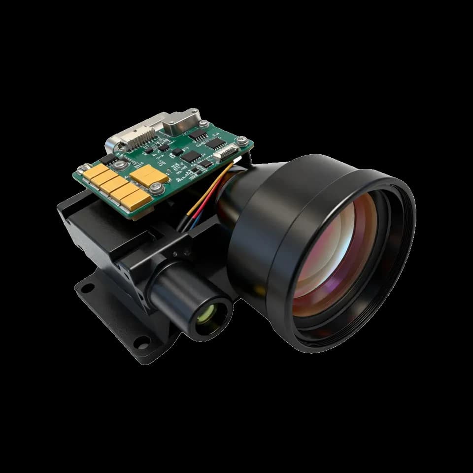 1535nm eye-safe 15km laser rangefinder module for EO/IR systems product view 3