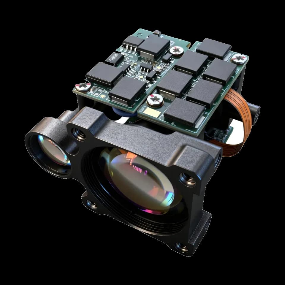 6km 1535nm laser rangefinder sensor module UART 3.3V for vehicle EO/IR and traffic monitoring product view 4