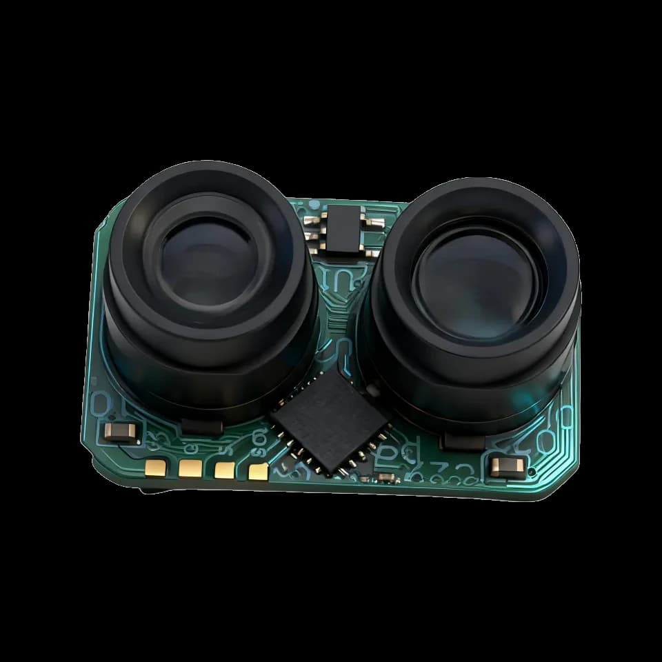50m single point DToF LiDAR sensor 100Hz UART I2C for industrial automation product view 4