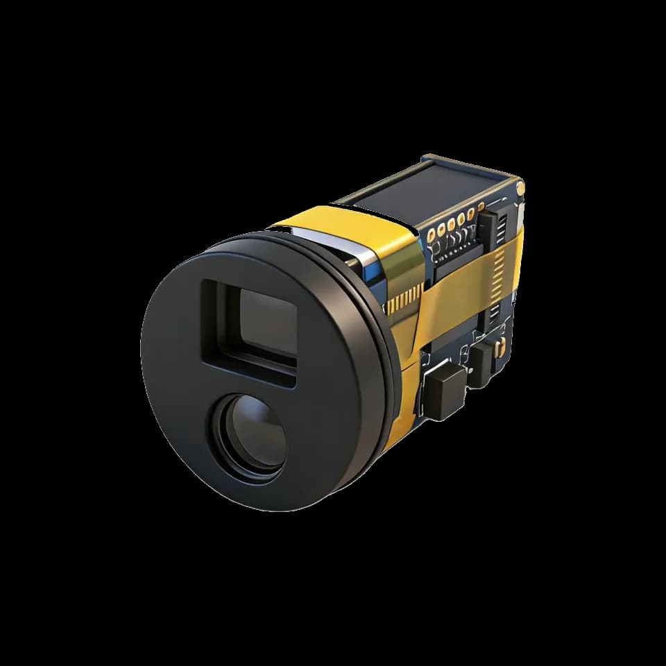 SPD1200H2 905nm rangefinder front and side view