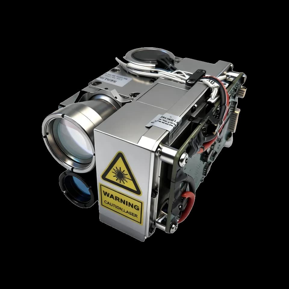 1064nm high energy laser designator with 20Hz coded pulse train