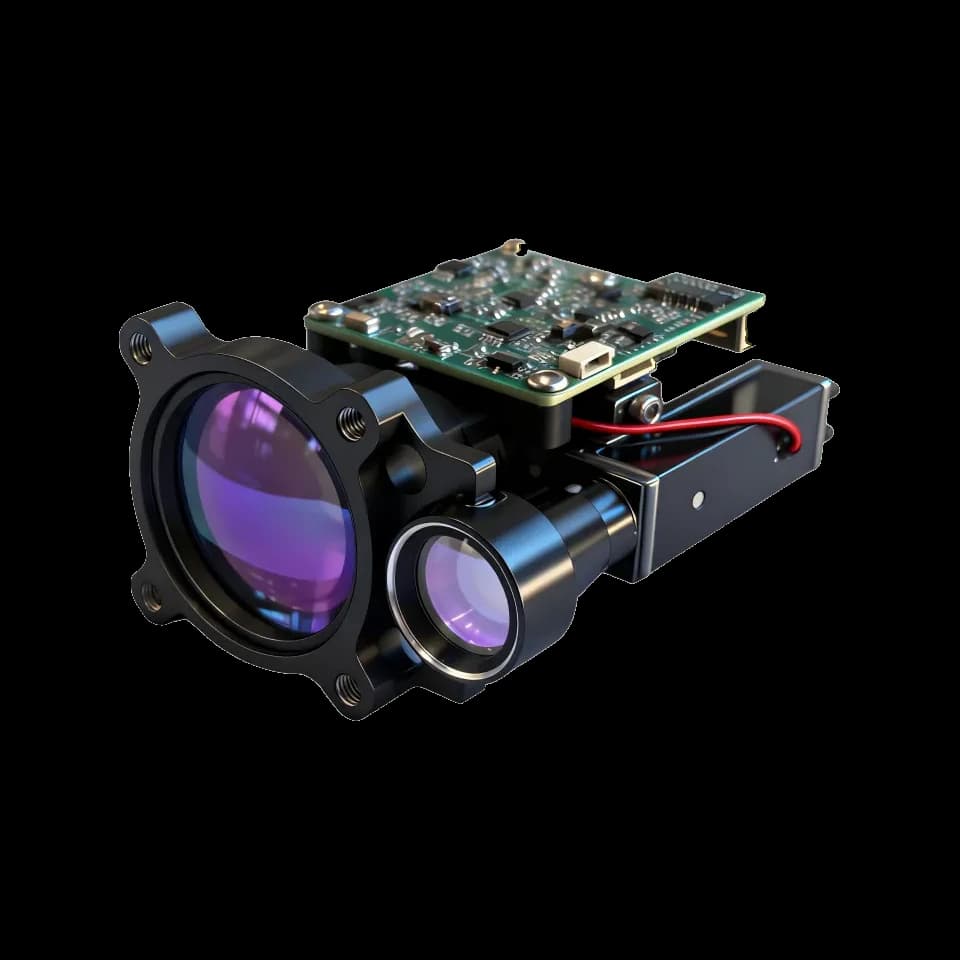 1535nm eye-safe laser rangefinder module 6km for security and UAV LRF0612C product view 3