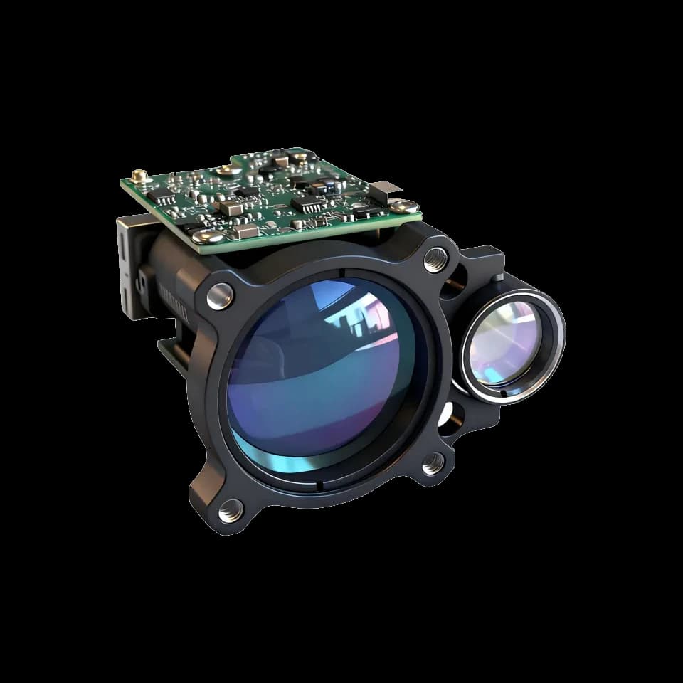 1535nm eye-safe laser rangefinder module 6km for security and UAV LRF0612C product view 2
