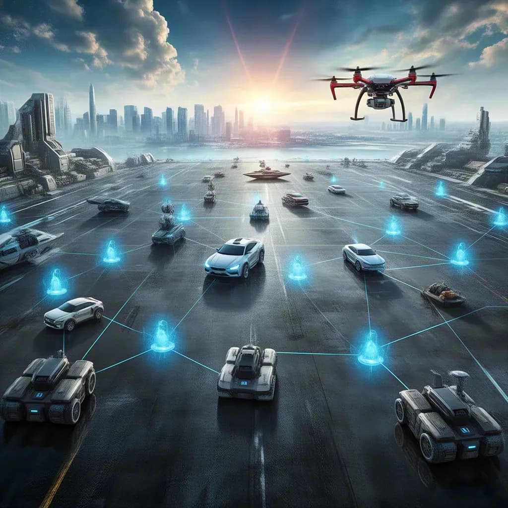 Networked Uncrewed Systems: UAVs, UGVs and USVs