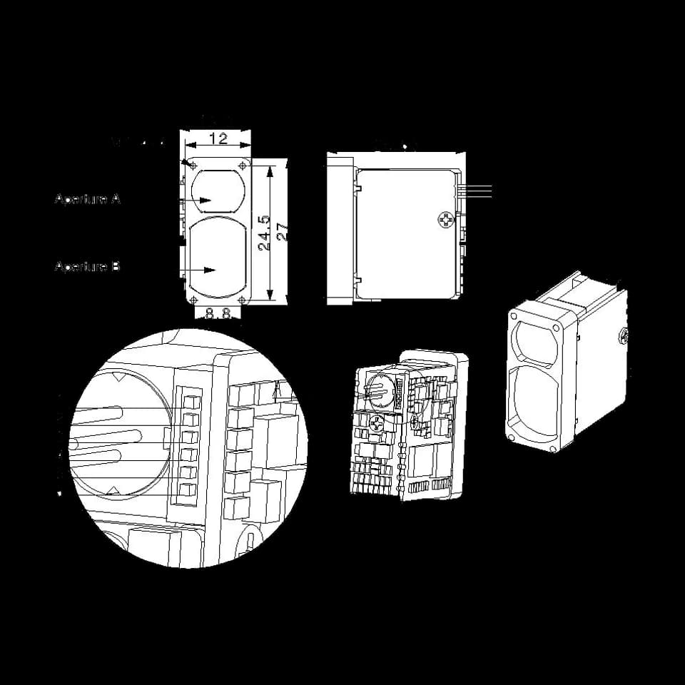 LR1200E4 related laser rangefinder module