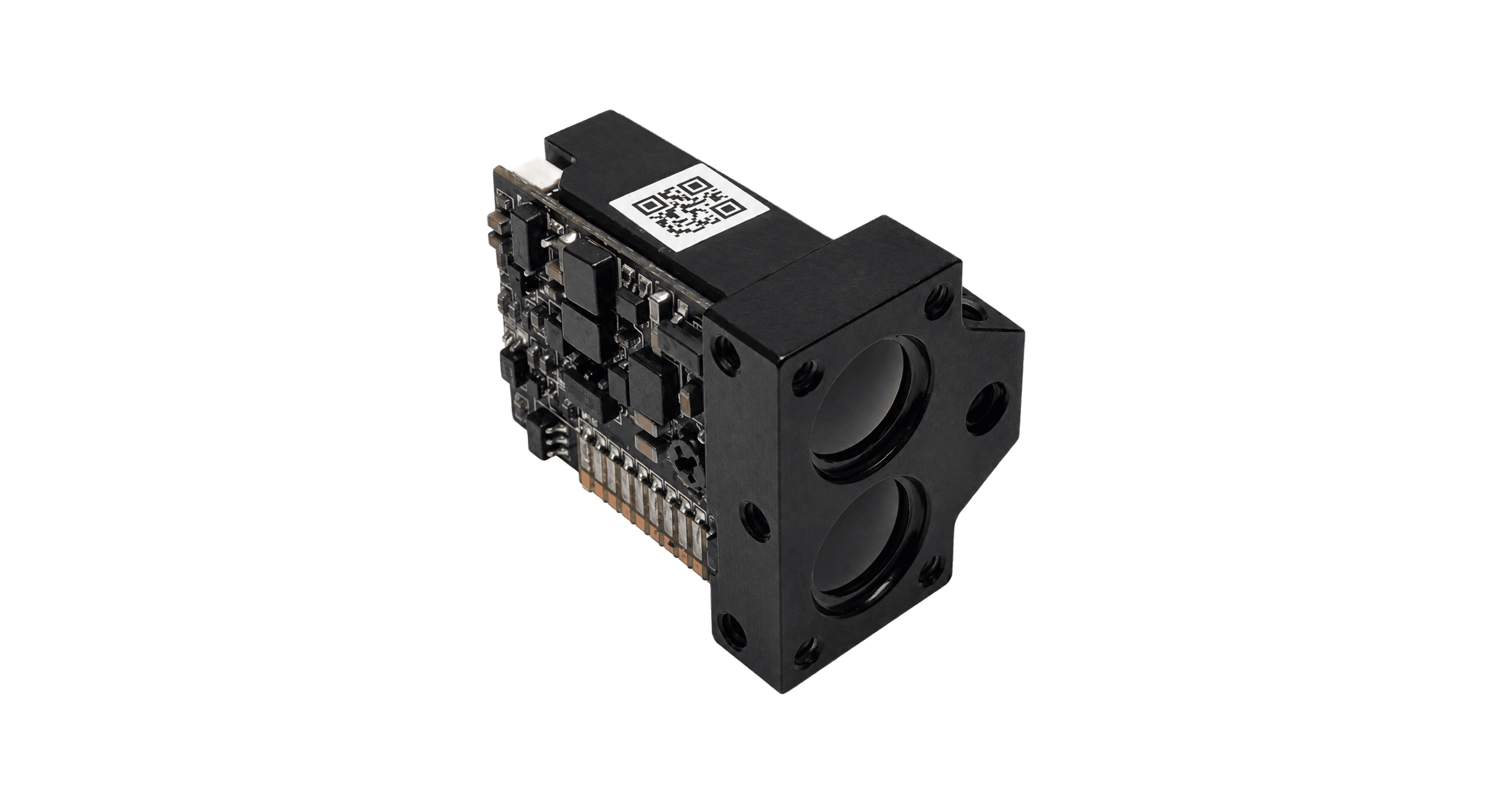 ERDI SPD1200N3 compact 905 nm laser rangefinder module on a transparent background