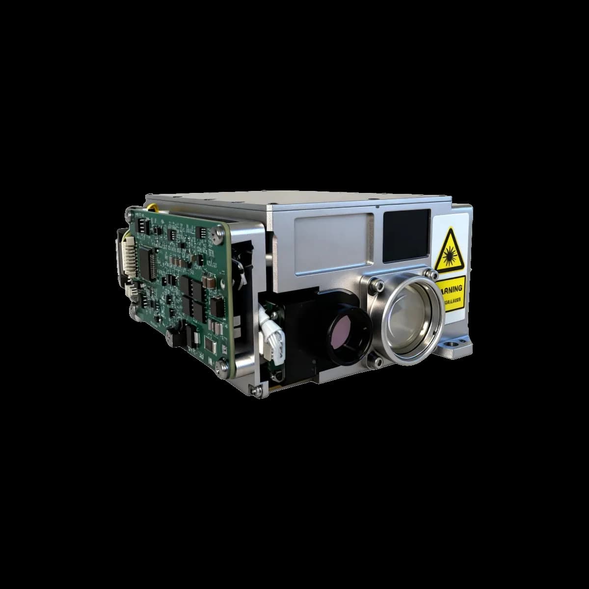 common-aperture laser designator for airborne pod