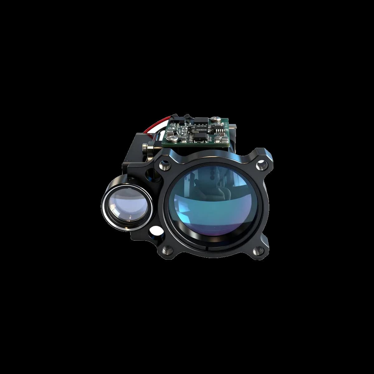 1535nm laser rangefinder sensor for security monitoring, traffic cameras and thermal imaging systems product view 4