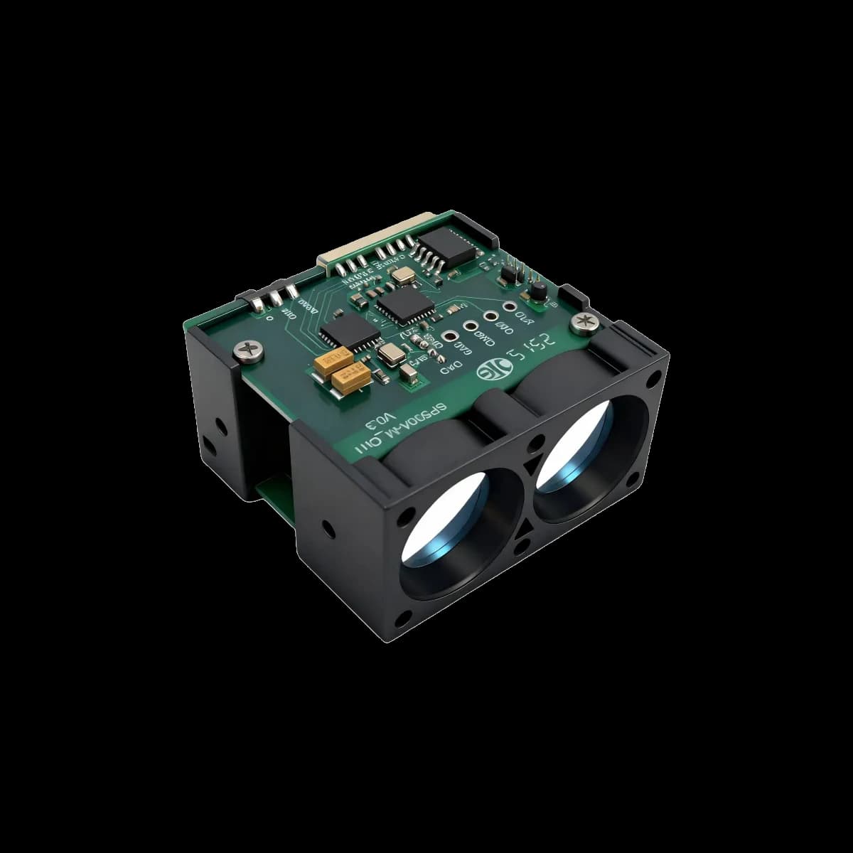 ERDI 905 nm high repetition rate laser ranging module on a transparent background