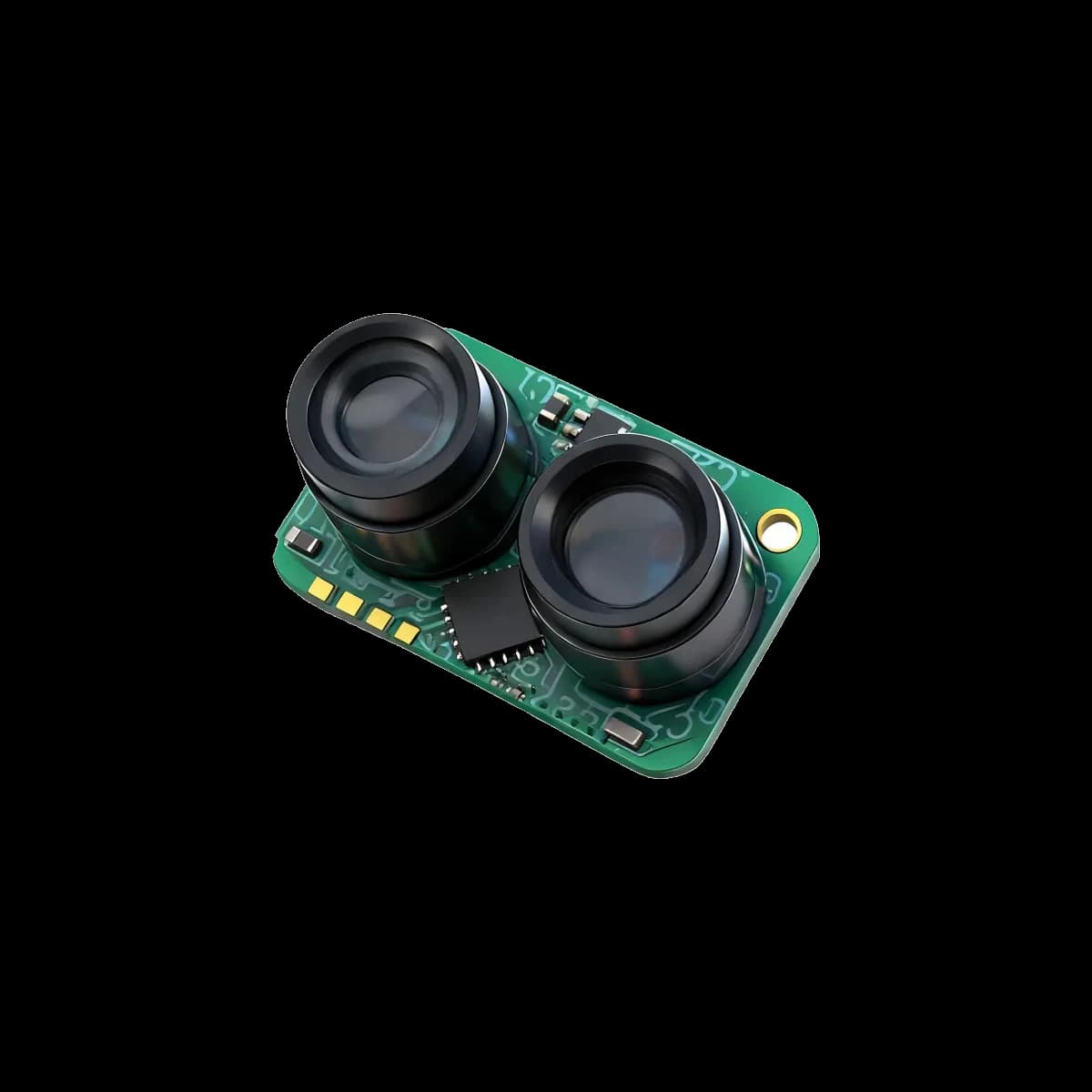 50m single point DToF LiDAR sensor 100Hz UART I2C for industrial automation