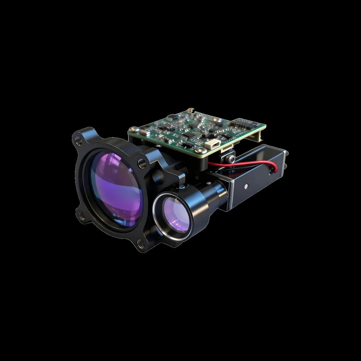 1535nm laser rangefinder sensor for security monitoring, traffic cameras and thermal imaging systems product view 5