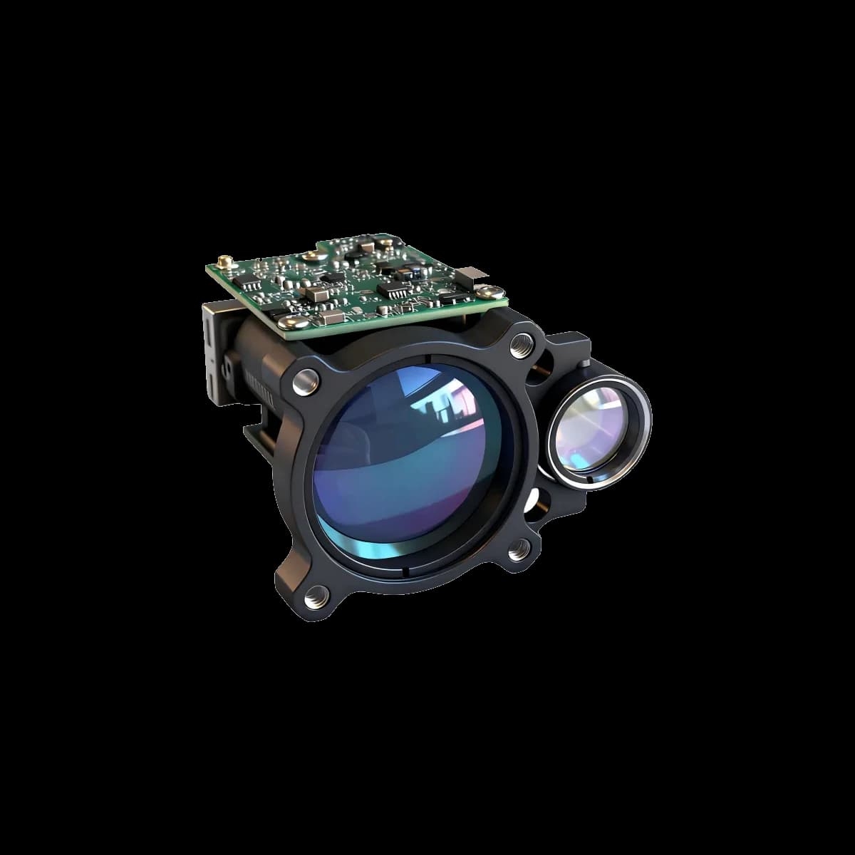1535nm laser rangefinder sensor for security monitoring, traffic cameras and thermal imaging systems product view 2