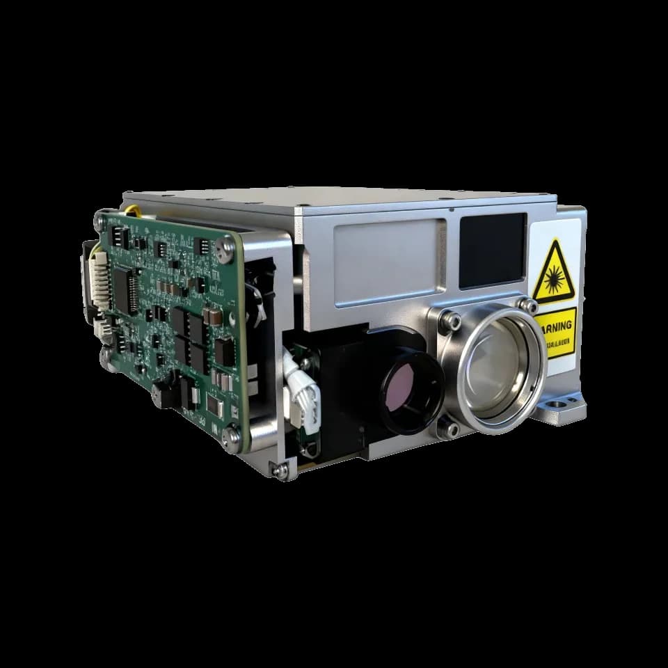 common-aperture laser designator for airborne pod