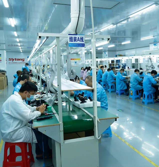 ERDI controlled optoelectronic assembly work area