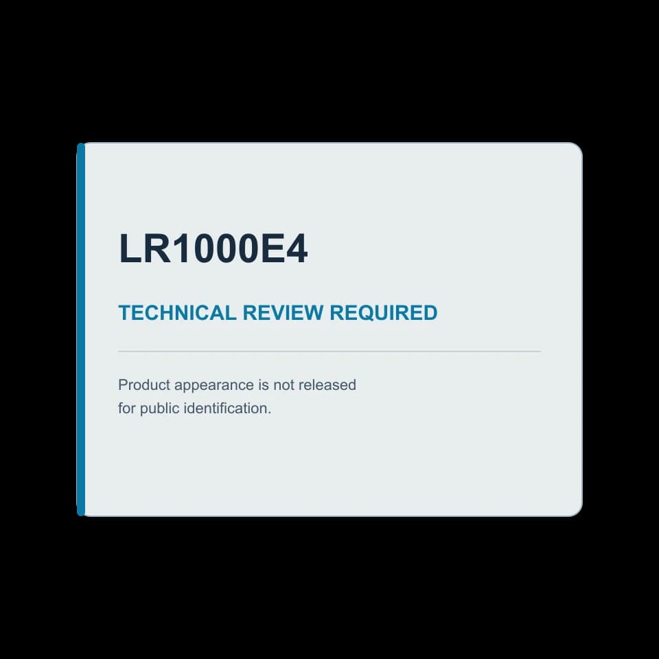 LR1000E4 Technical Review Required placeholder 1