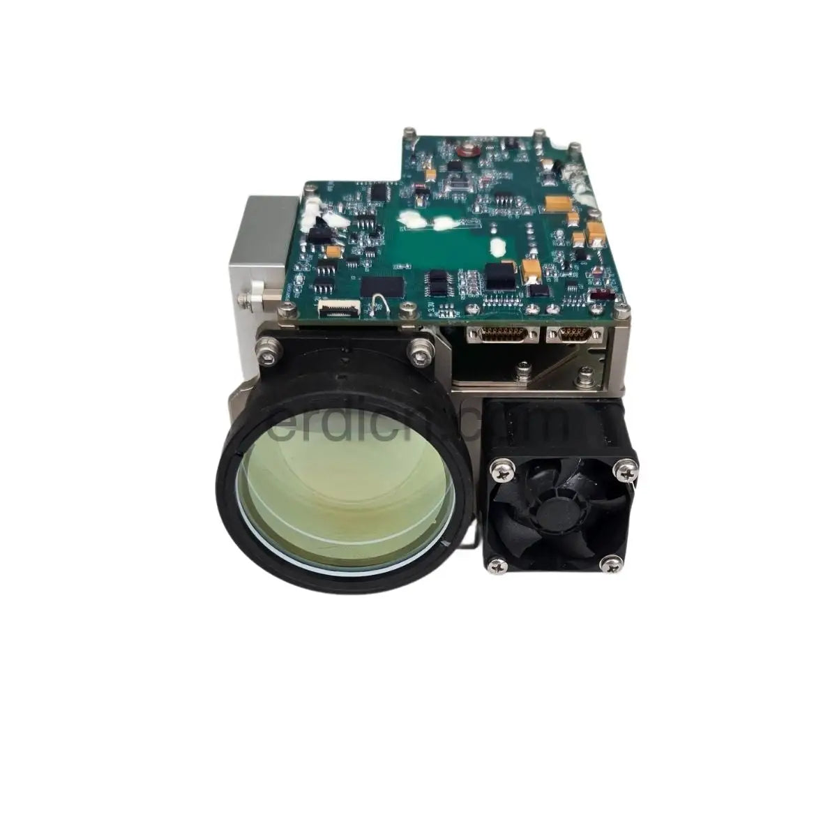 The LDR80K2 Laser Designator adopts a transceiver co-aperture lens. It uses an LDA-pumped Nd:YAG crystal combined with an electro-optical Q-switching technology solution to achieve a typical 1064nm pulsed laser output. The single-pulse energy is 80mJ, and the beam divergence angle is 0.25mrad. It employs an adaptive non-temperature-control technology, allowing it to start working immediately.