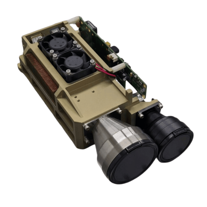 The LDR120K1 is a meticulously crafted, lightweight, and compact Laser Target Designator and Range Finder, offering exceptional stability and performance in practical applications. This device emits laser beams towards the designated target and precisely calculates distance data by measuring the time it takes for the laser light to travel and return. With a pulse energy of 120mJ or higher, coupled with a NATO target ranging capability of 30km or more