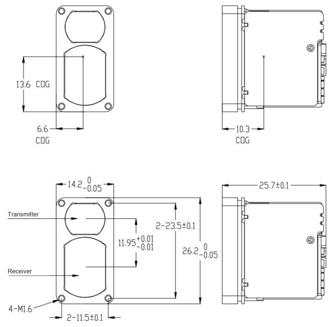 LR1000E4 mechanical drawing, current user manual page 4