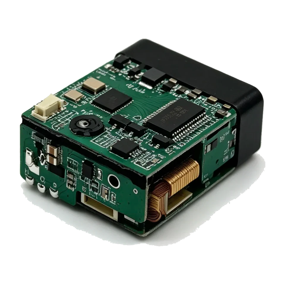 LRF3000A1 rangefinder rear circuit board and connector product view 4