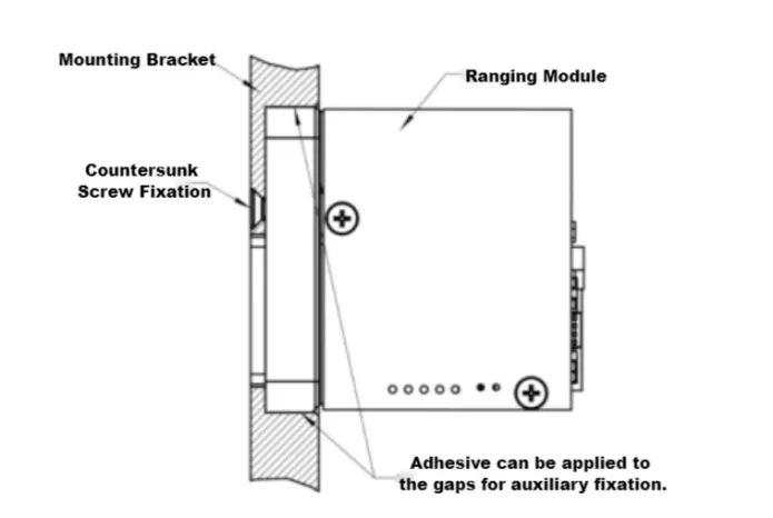 1535nm Mini Eye-Safe Laser Rangefinder Module product technical image