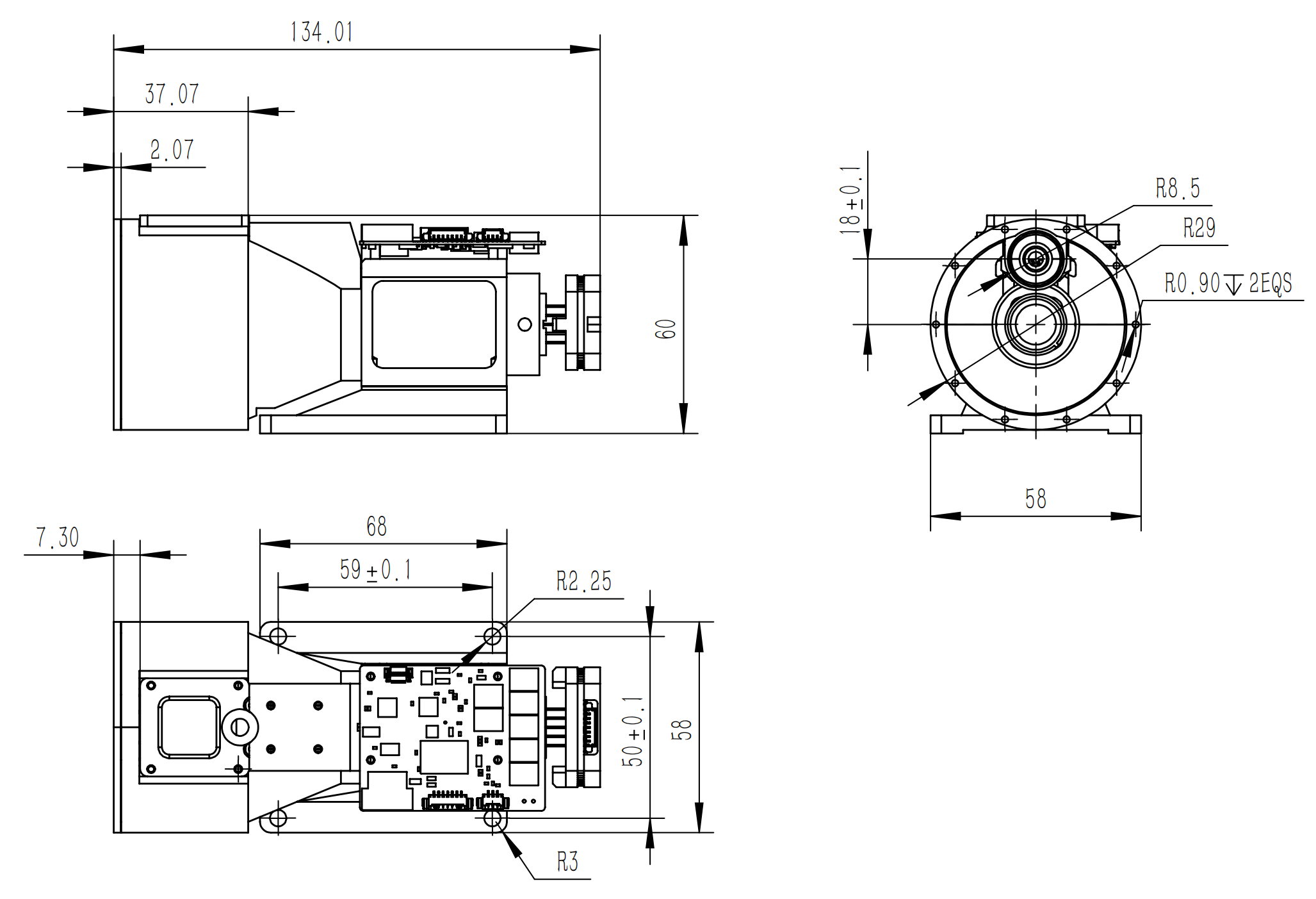 LRF1222C OUTLINE DIMENSION(mm) source drawing 1