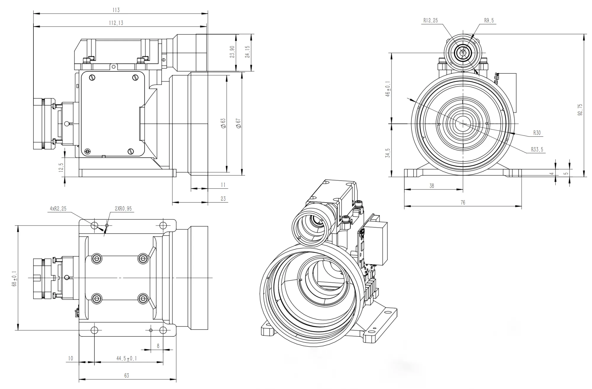 LRF1829C OUTLINE DIMENSION(mm) source drawing 1